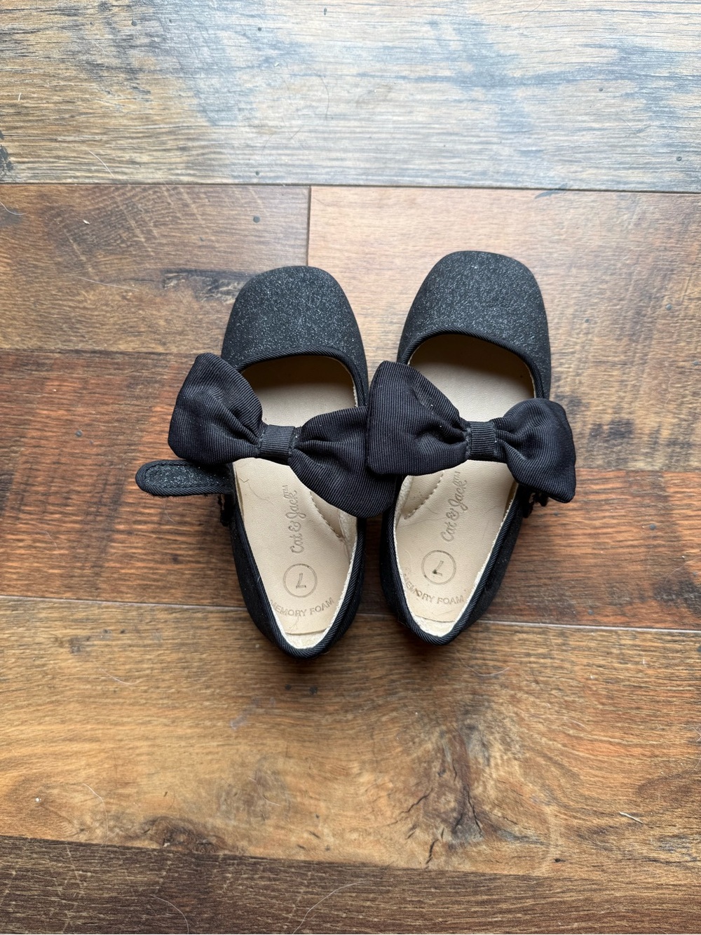 Girls Black Bow Shoes - Cat & Jack